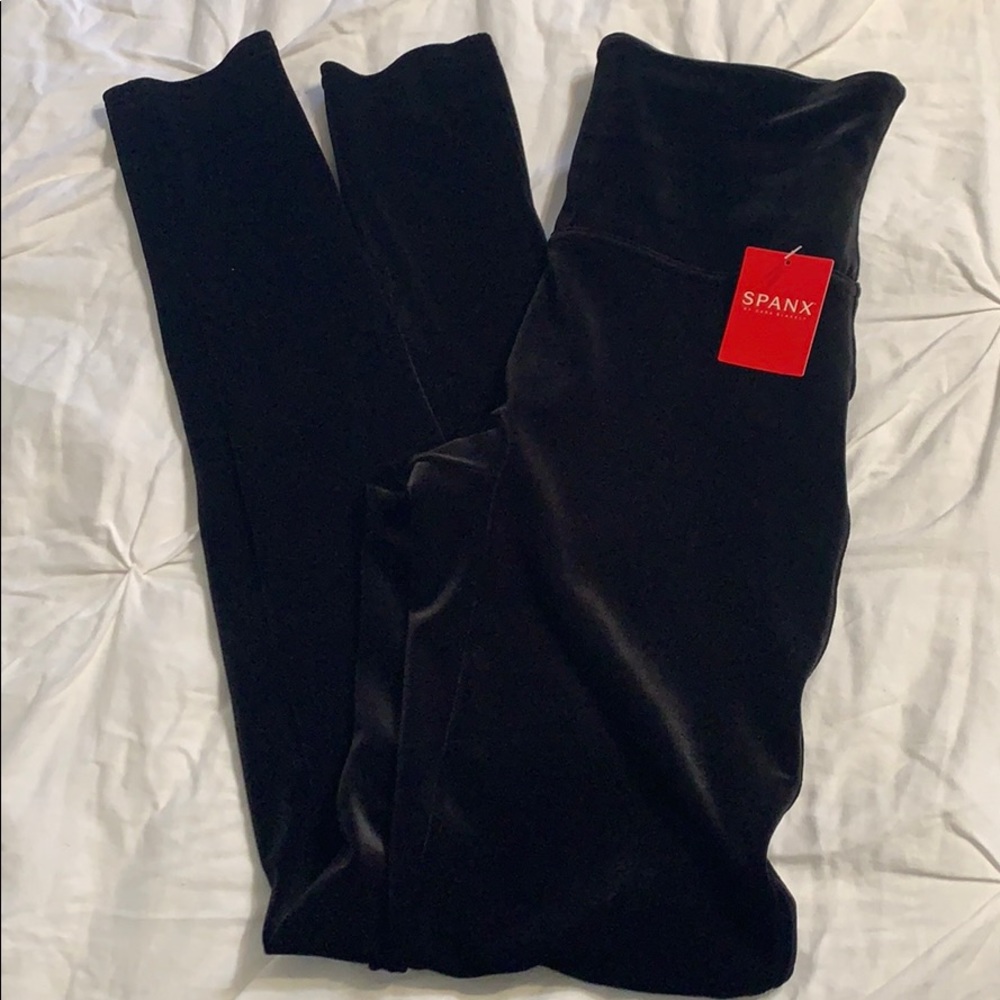 Spanx velvet leggings